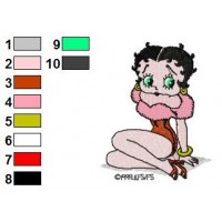 Betty Boop Embroidery Design 47